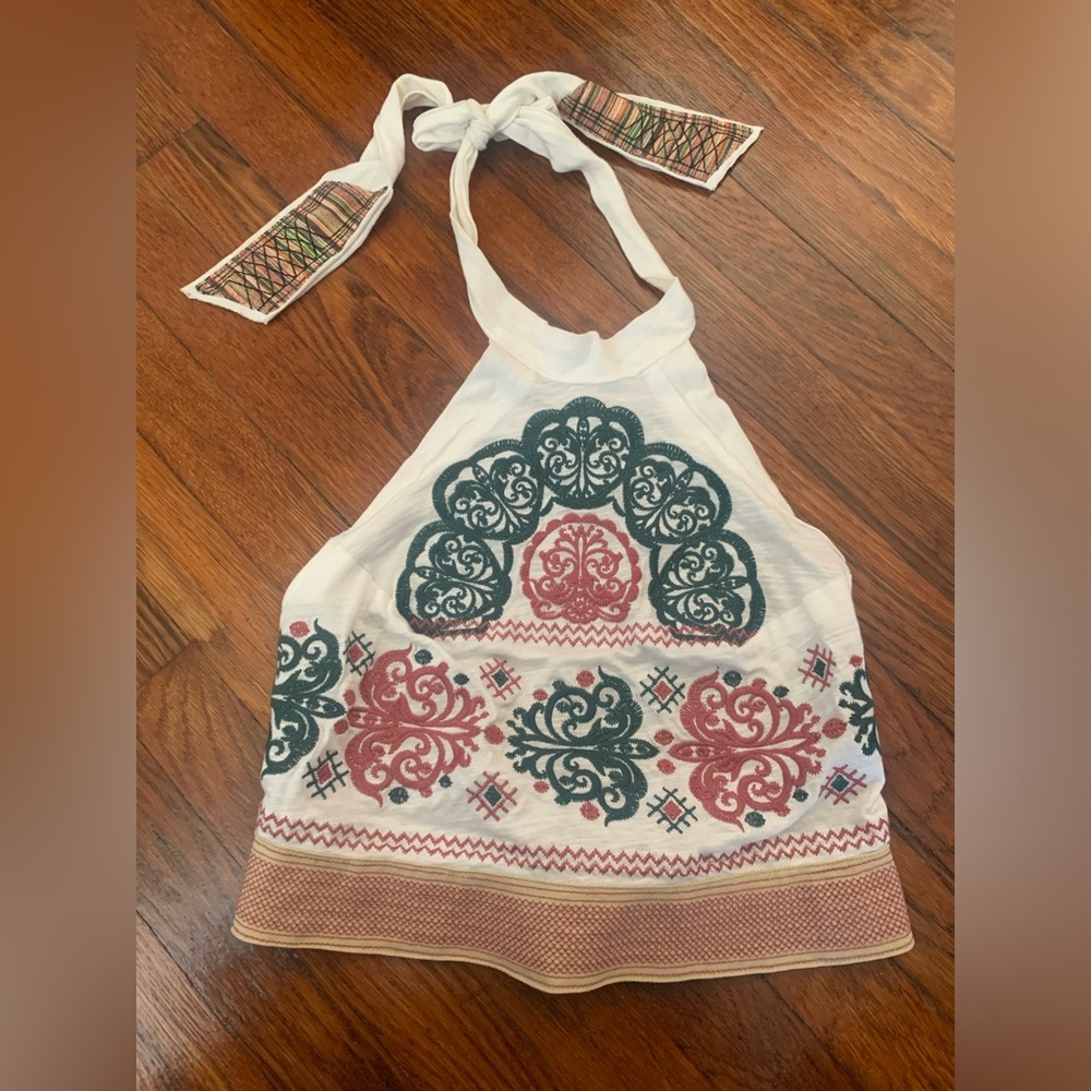 Altard state boho halter/crop top - small